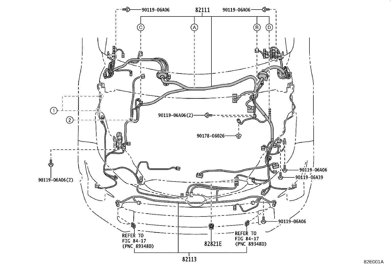 82124-52030 WIRE, ENGINE, NO.4 product image