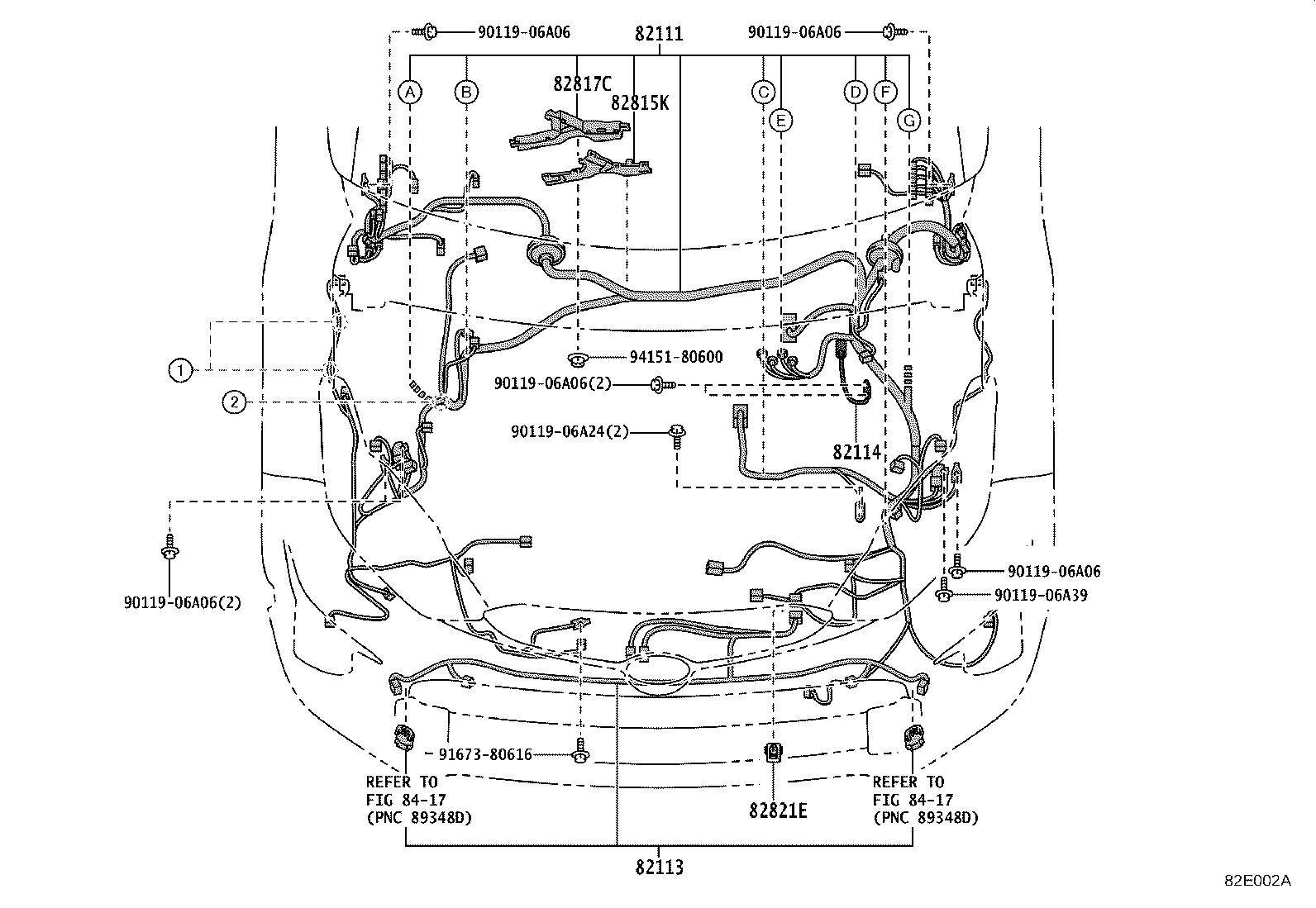 82124-52030 WIRE, ENGINE, NO.4 product image