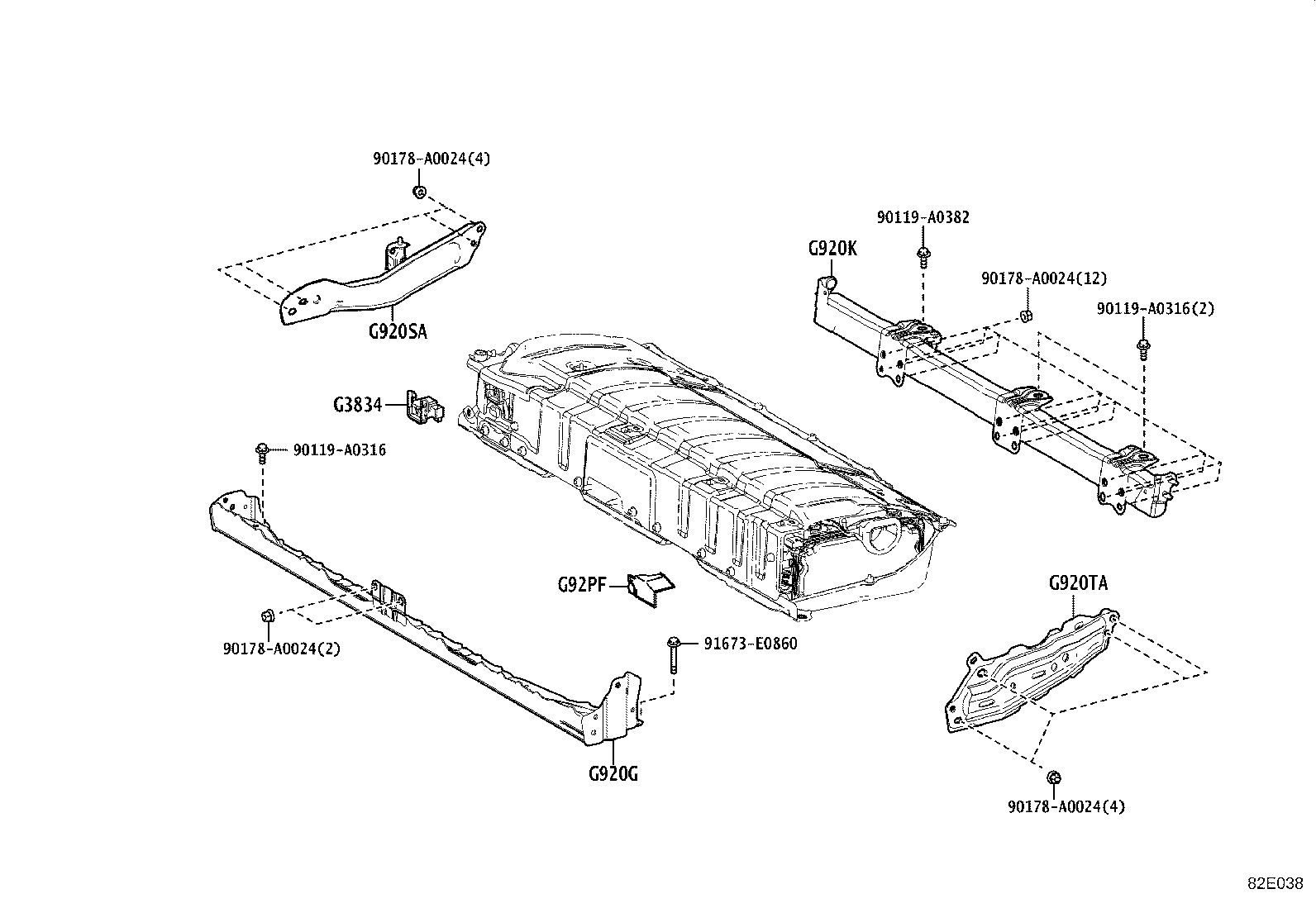 28899-0P050 INSULATOR, BATTERY product image