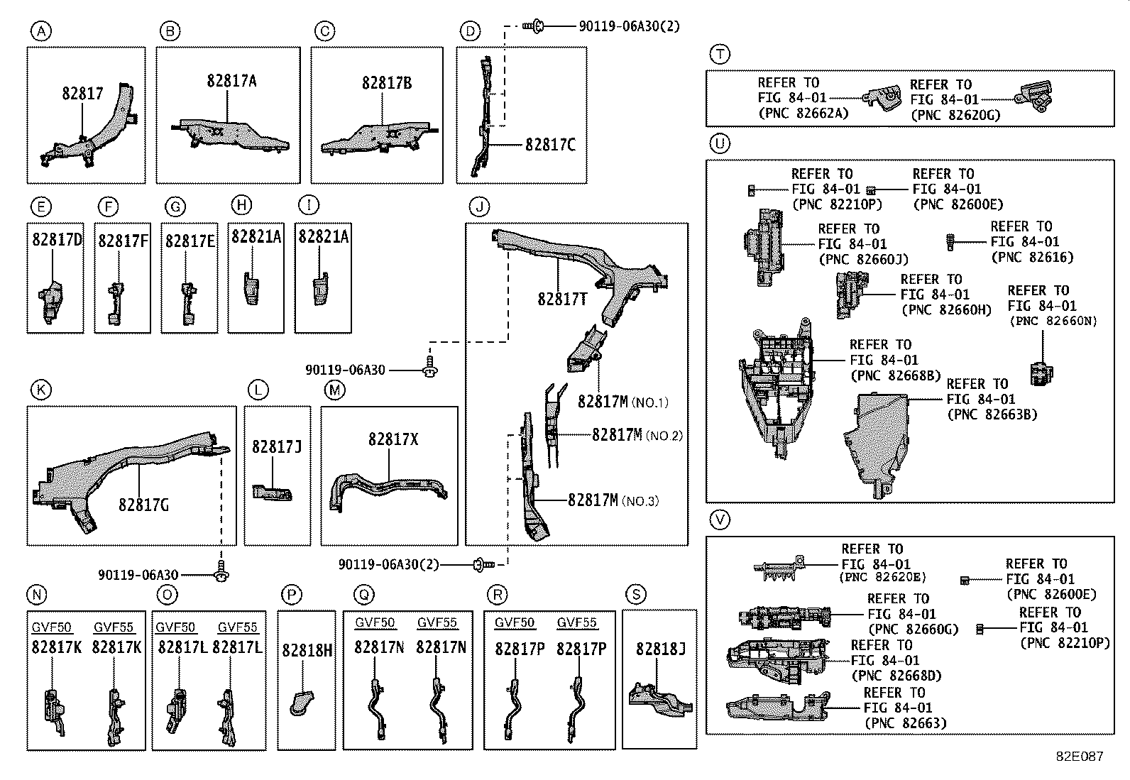 82712-50370 SUPPORT, WIRING HARNESS, NO.1 product image