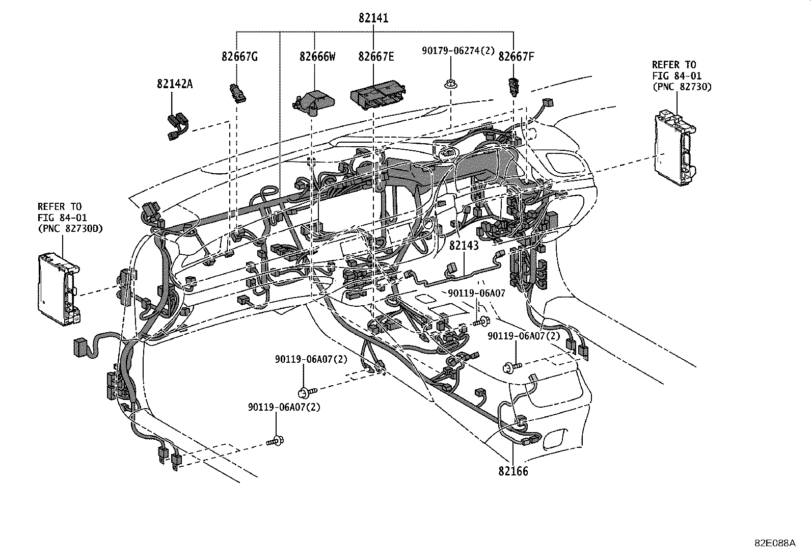 82113-50140 WIRE, ENGINE ROOM, NO.3 product image