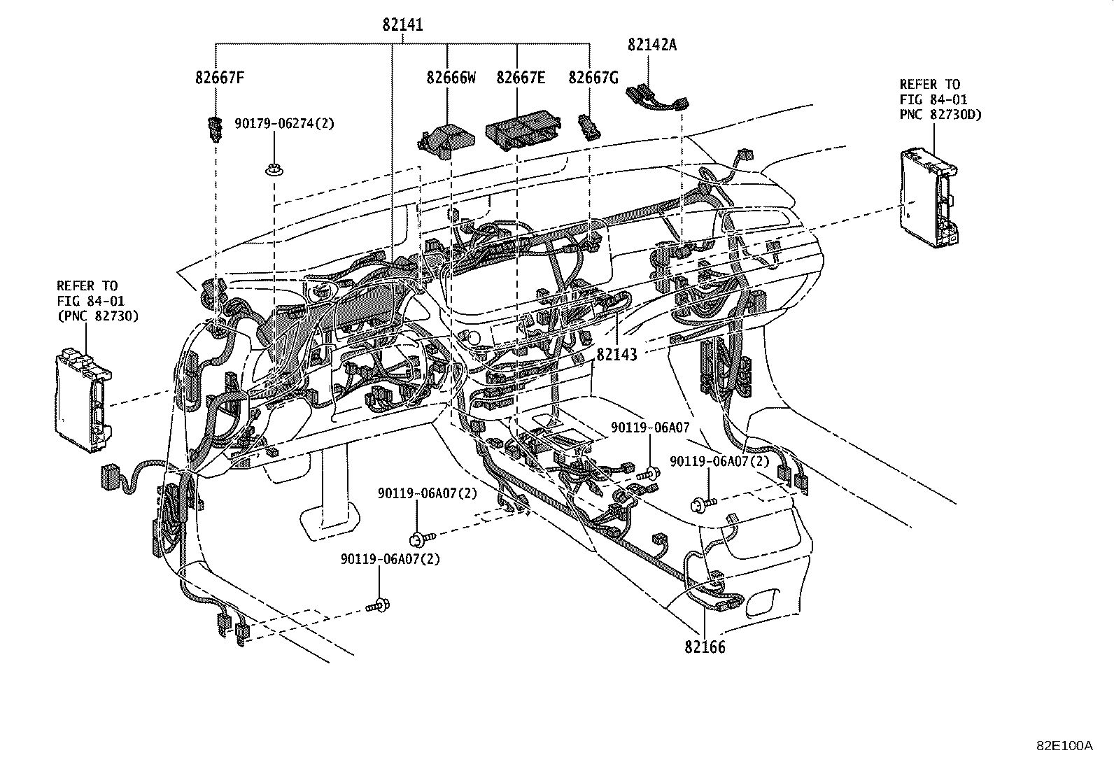 82712-50370 SUPPORT, WIRING HARNESS, NO.1 product image