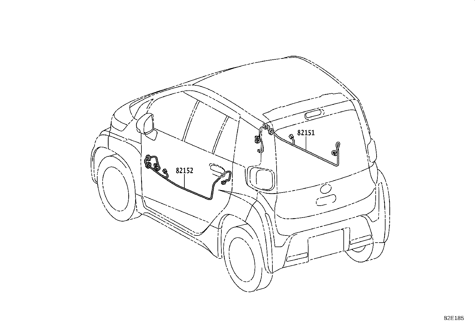 82111-55080 WIRE, MOTOR COMPARTMENT, MAIN product image