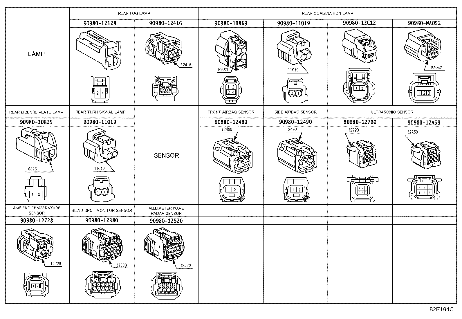 82113-52080 WIRE, ENGINE ROOM, NO.3 product image