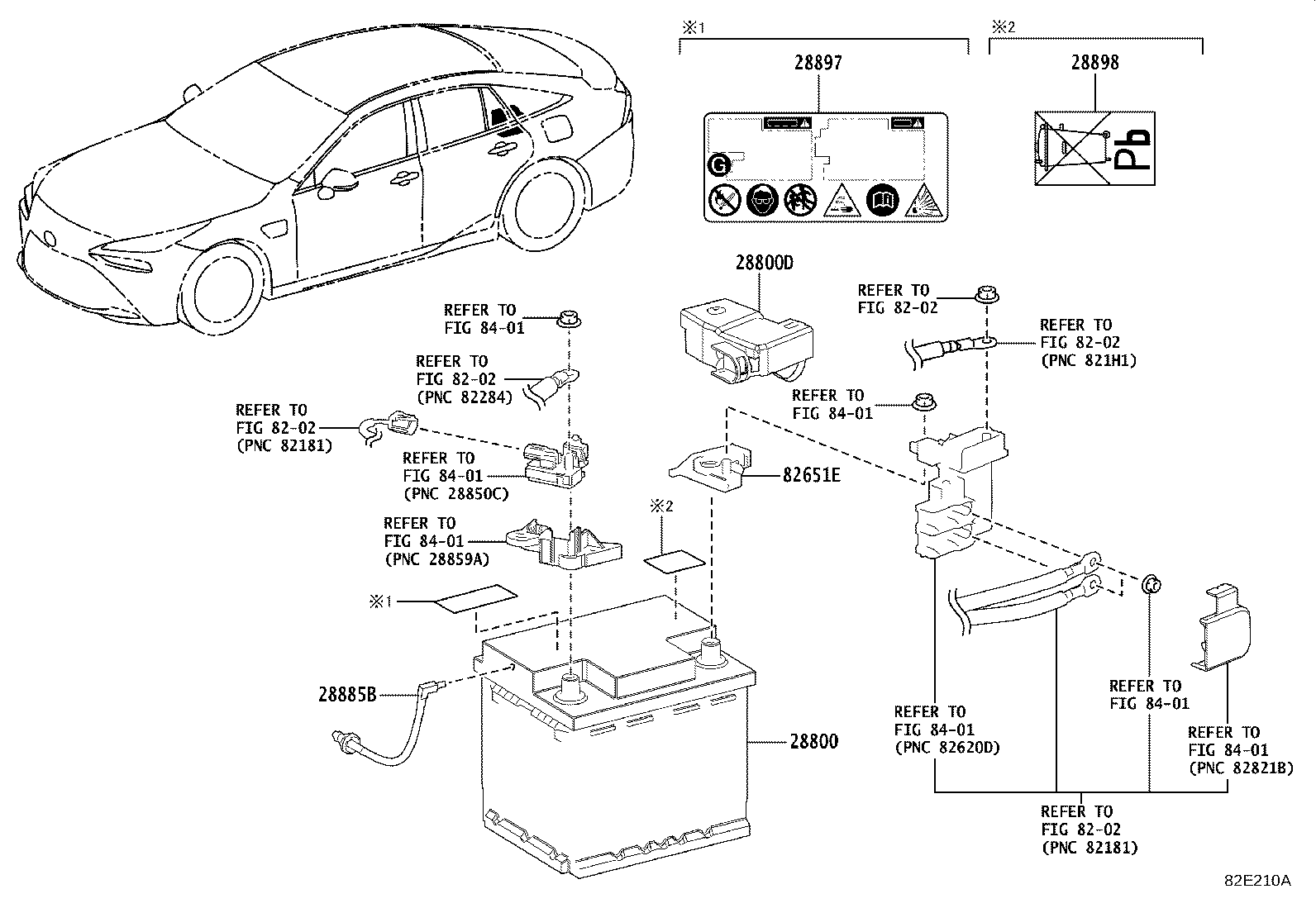 28897-36040 PLATE, BATTERY CAUTION product image