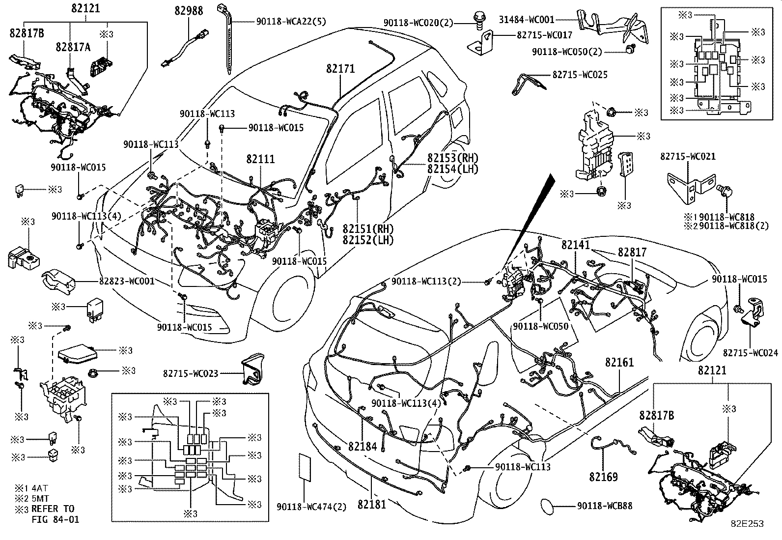 82817-WC006 PROTECTOR, WIRING HARNESS, NO.3 product image