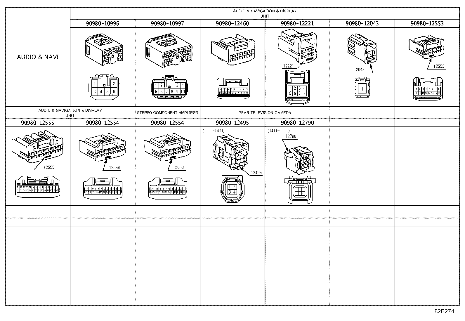 82142-47290 WIRE, INSTRUMENT PANEL, NO.2 product image