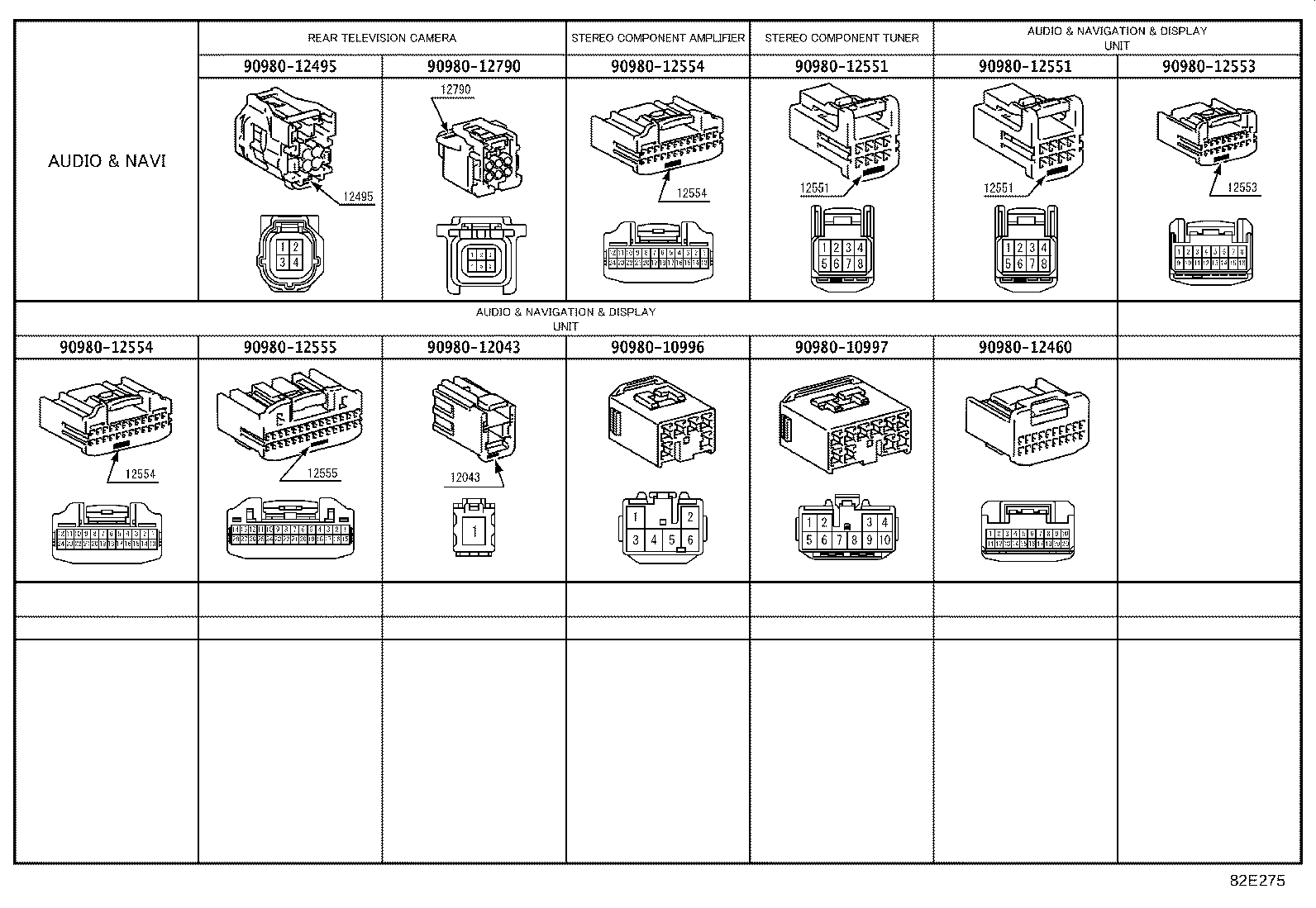 82113-47240 WIRE, ENGINE ROOM, NO.3 product image