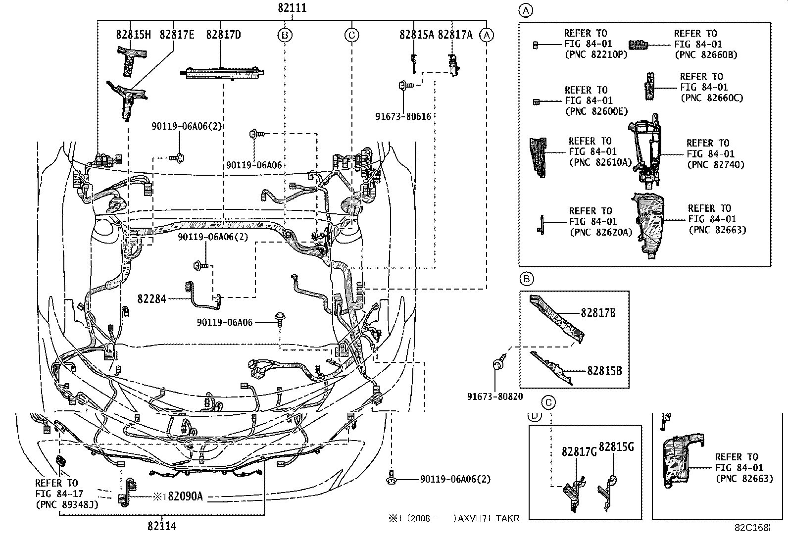 82151-33G91 WIRE, FRONT DOOR, RH product image
