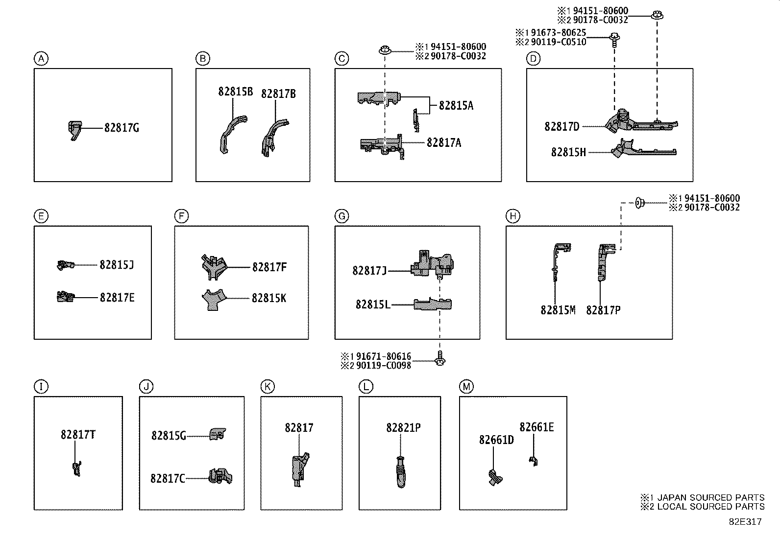82817-02R60 PROTECTOR, WIRING HARNESS, NO.3 product image