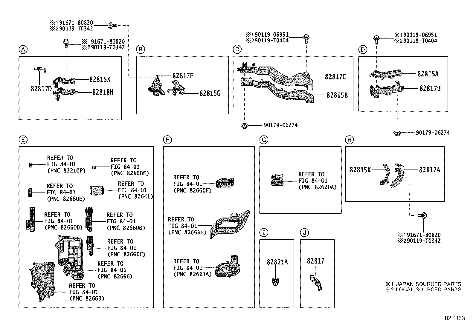 82140-0A020 WIRE, INSTRUMENT PANEL, NO.2 product image