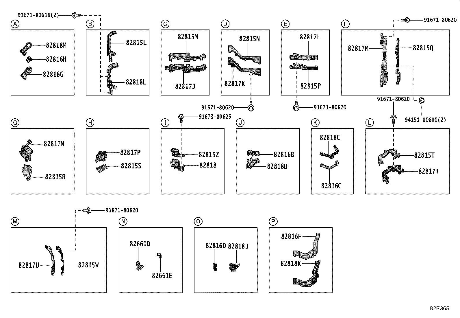 82140-0A020 WIRE, INSTRUMENT PANEL, NO.2 product image