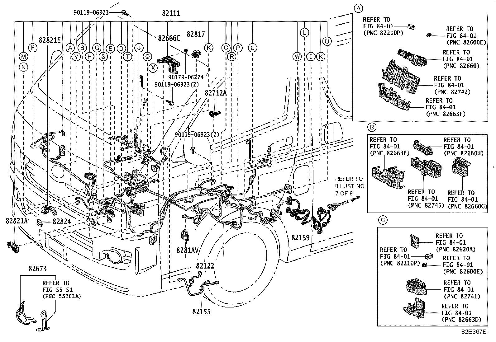 82020-V3142 HARNESS ASSY, WIRING COWL TO HEADLAMP product image