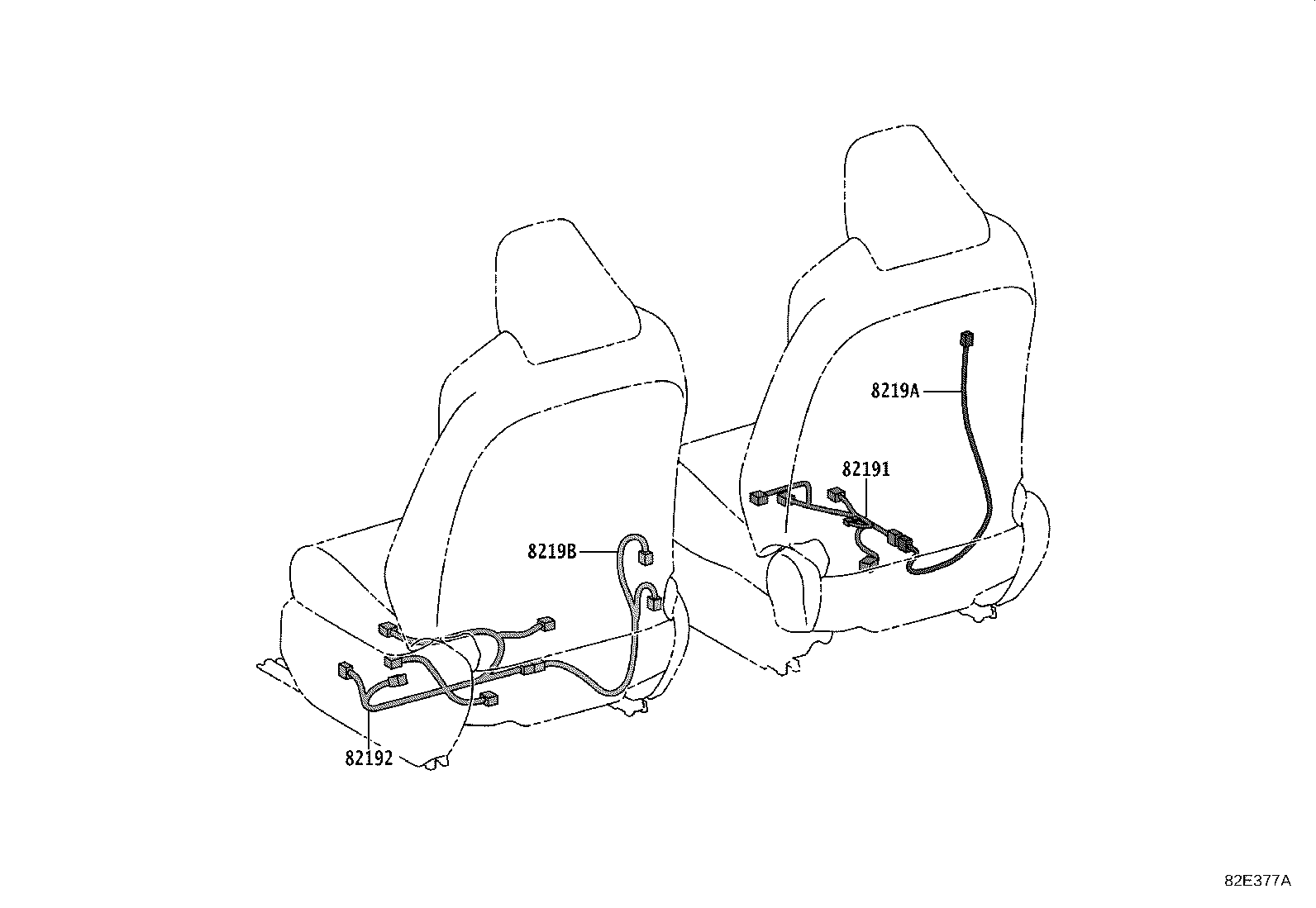 82151-0R540 WIRE, FRONT DOOR, RH product image