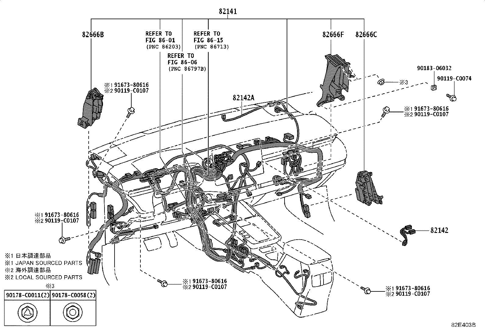 82191-02280 WIRE, FRONT SEAT, RH product image