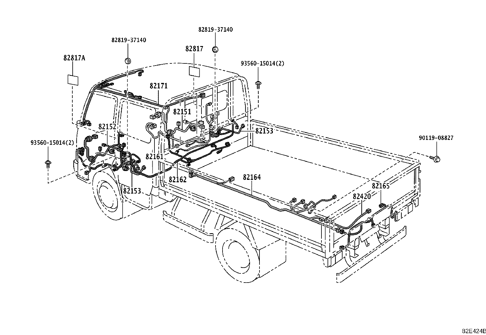 82142-3VL40 WIRE, INSTRUMENT PANEL, NO.2 product image