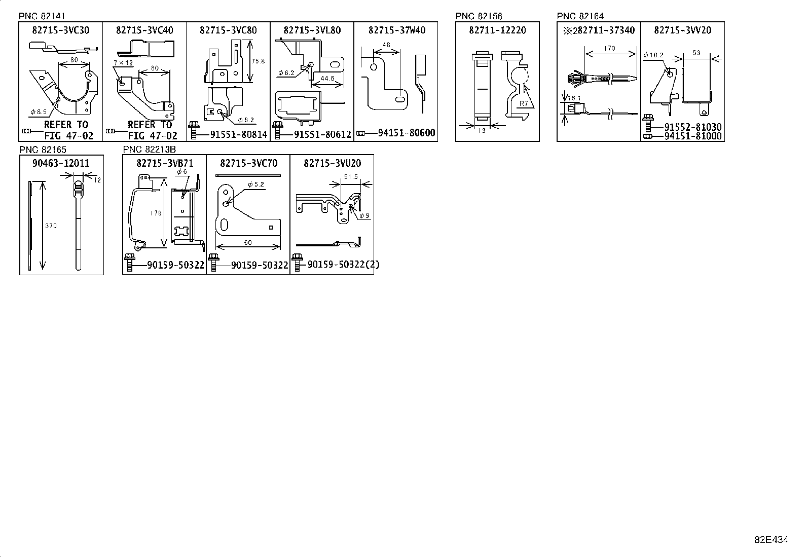 82142-3VL80 WIRE, INSTRUMENT PANEL, NO.2 product image