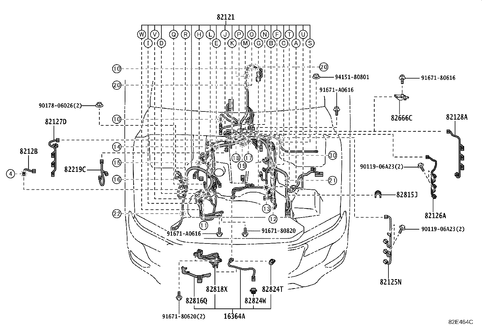 82153-60760 WIRE, REAR DOOR, NO.1 product image