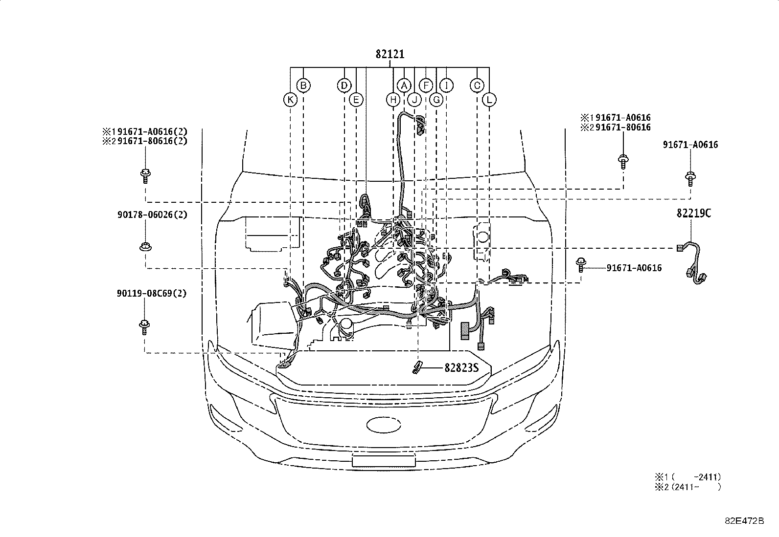 82090-60010 WIRE ASSY, EXTENSION product image