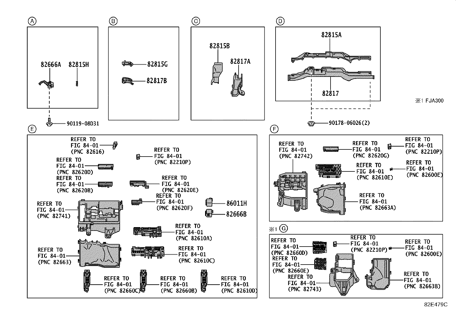 82153-60760 WIRE, REAR DOOR, NO.1 product image