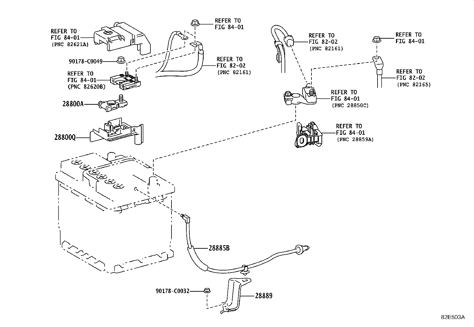 28885-F2040 HOSE, BATTERY product image