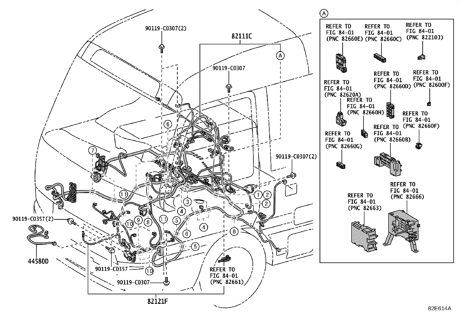 82712-28230 SUPPORT, WIRING HARNESS product image