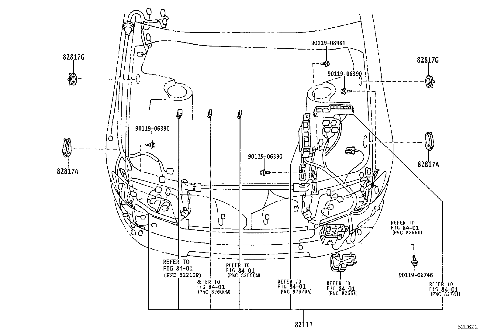 82191-50080 WIRE, FRONT SEAT, RH product image