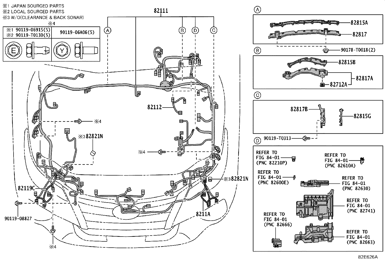 82142-KKC40 WIRE, INSTRUMENT PANEL, NO.2 product image