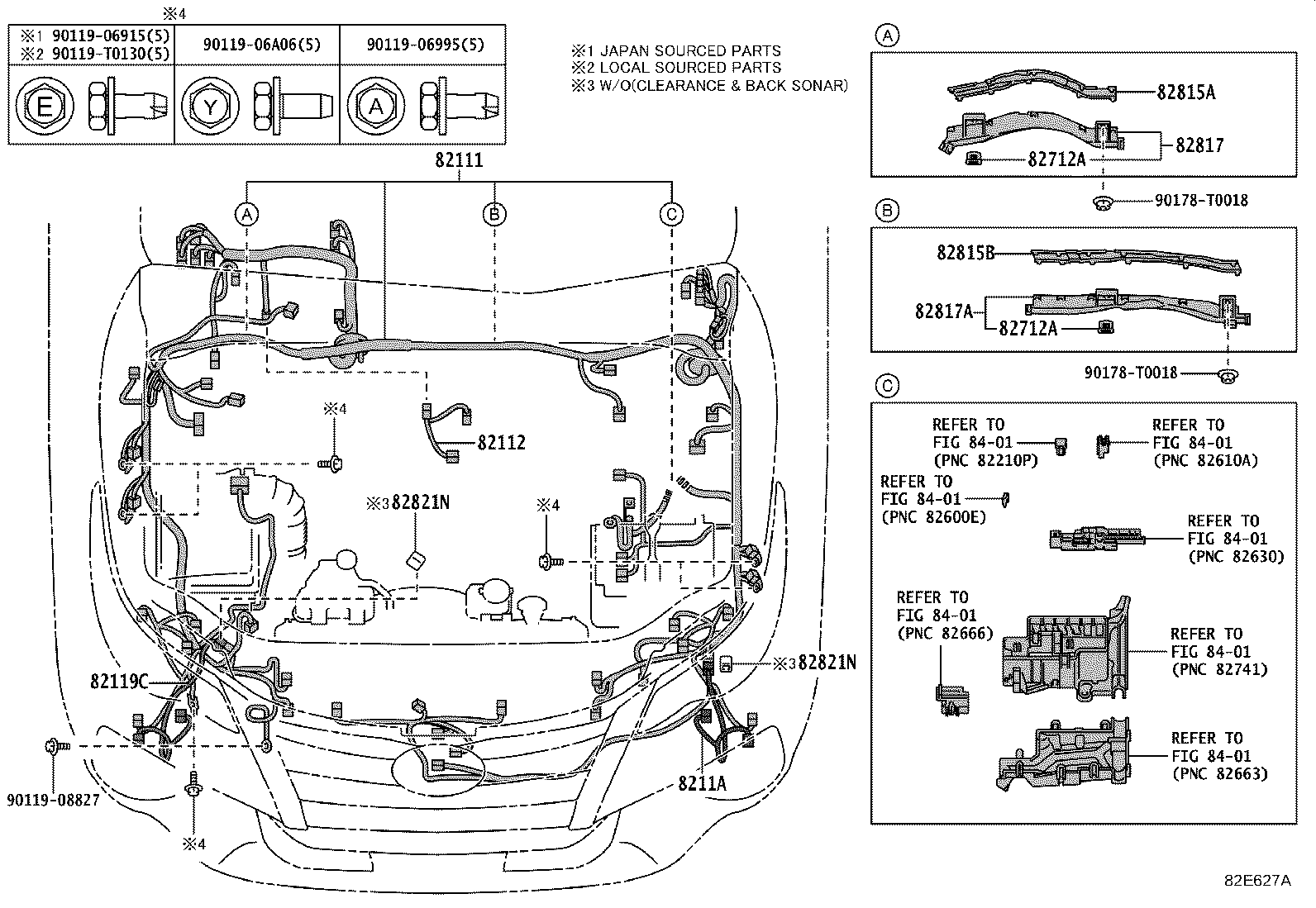 82142-KKC40 WIRE, INSTRUMENT PANEL, NO.2 product image