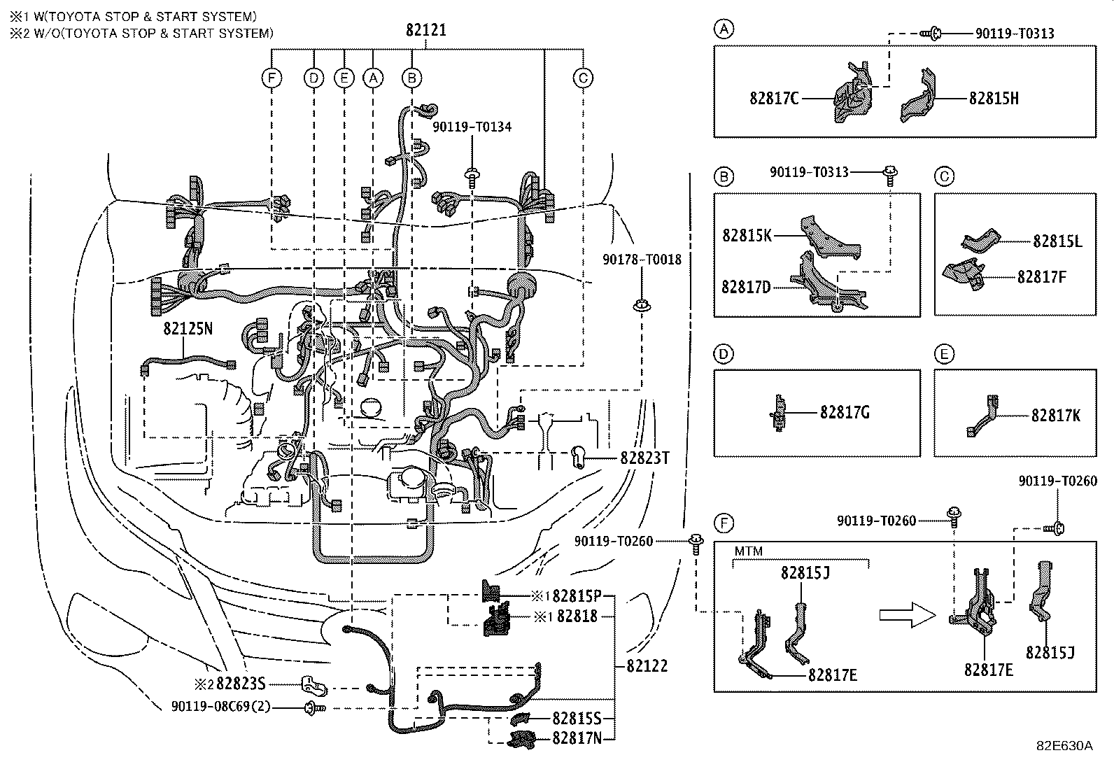 82142-KKC40 WIRE, INSTRUMENT PANEL, NO.2 product image