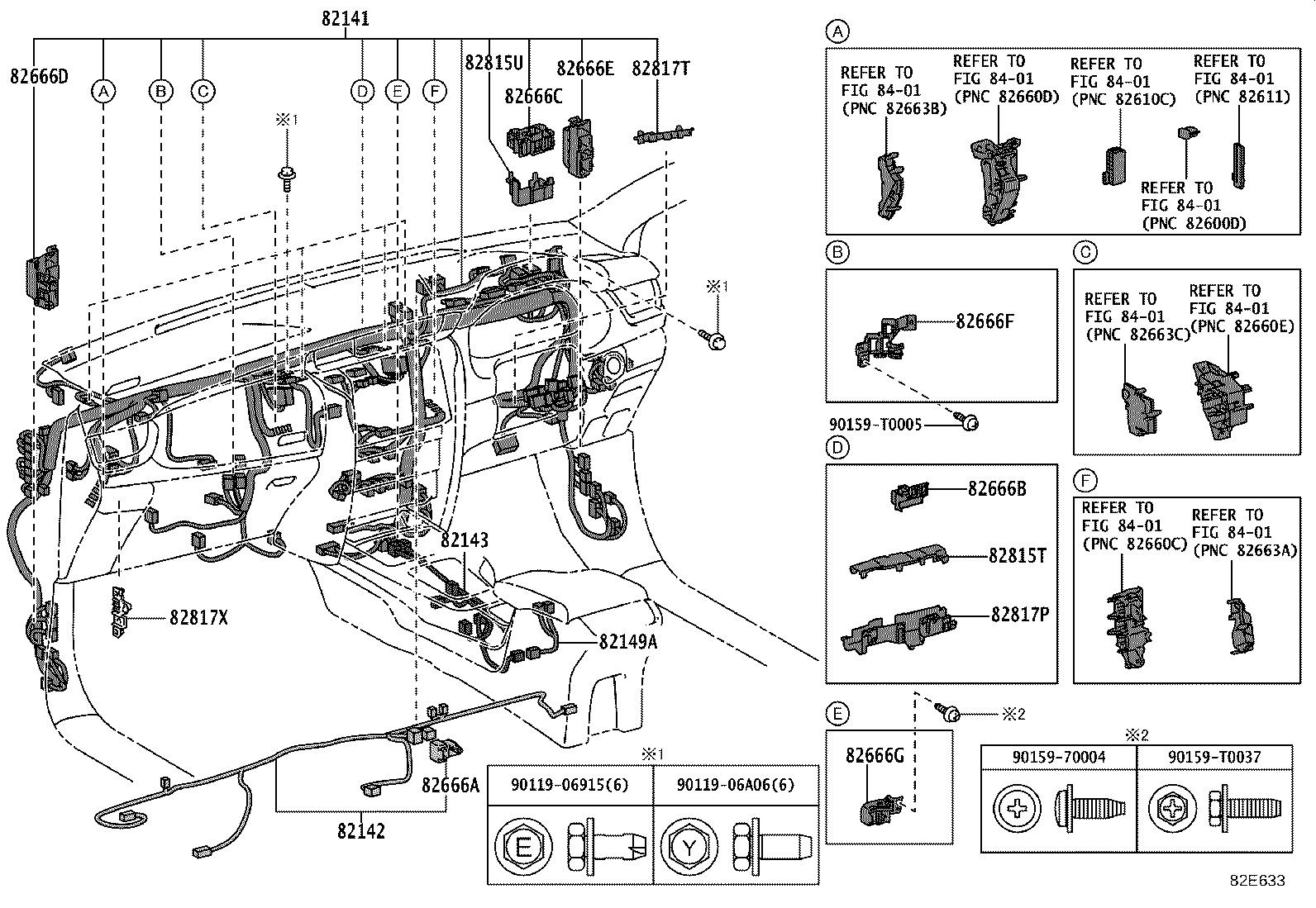 82142-KKC40 WIRE, INSTRUMENT PANEL, NO.2 product image