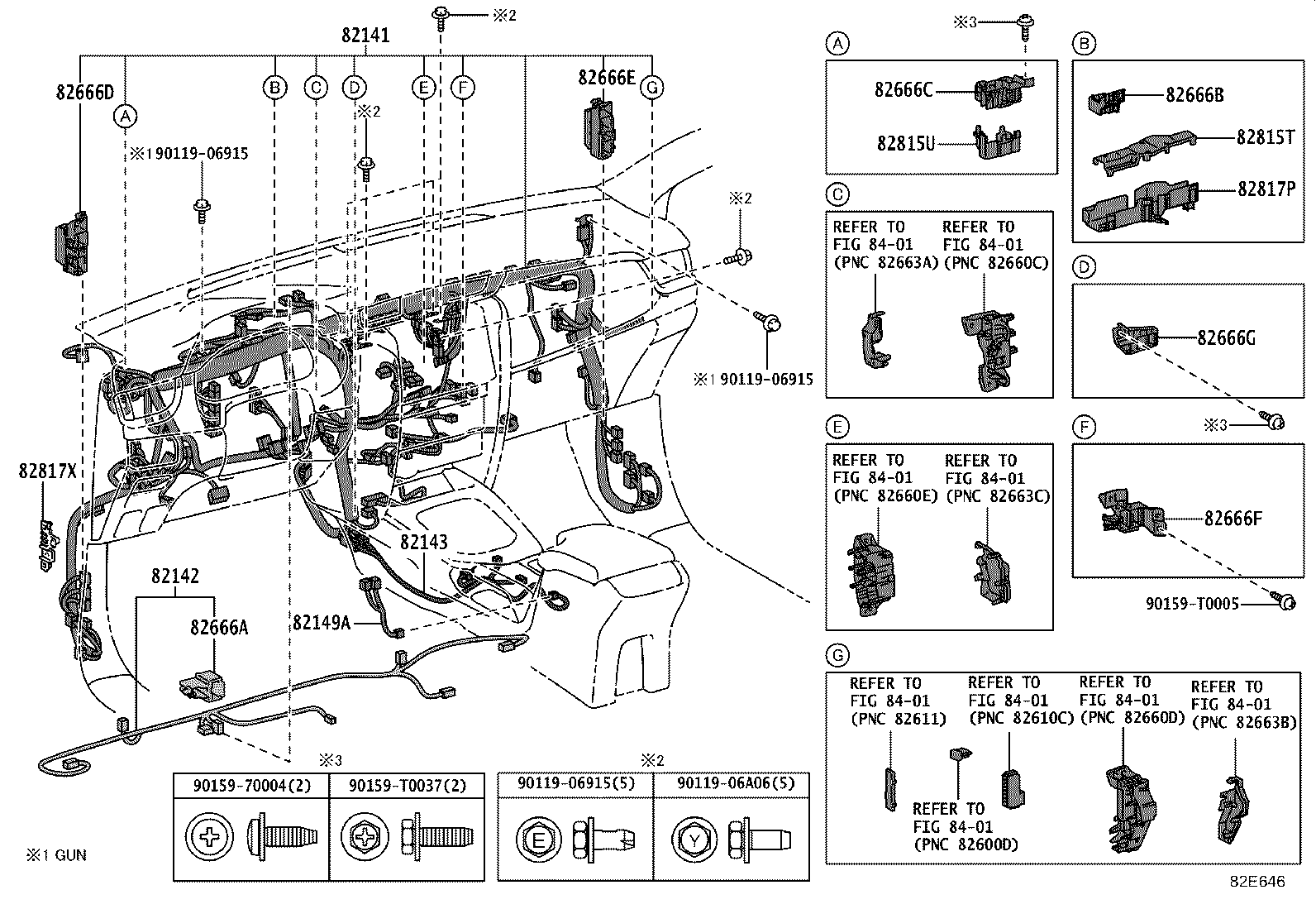 82142-KKC80 WIRE, INSTRUMENT PANEL, NO.2 product image