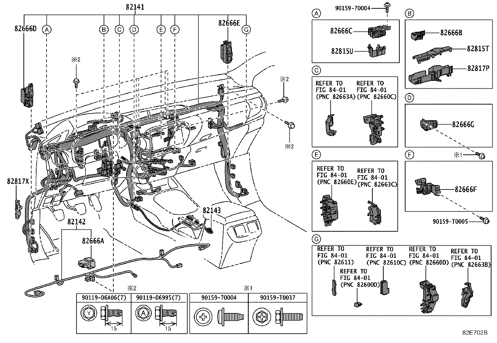 82194-0K040 WIRE, REAR SEAT, LH product image