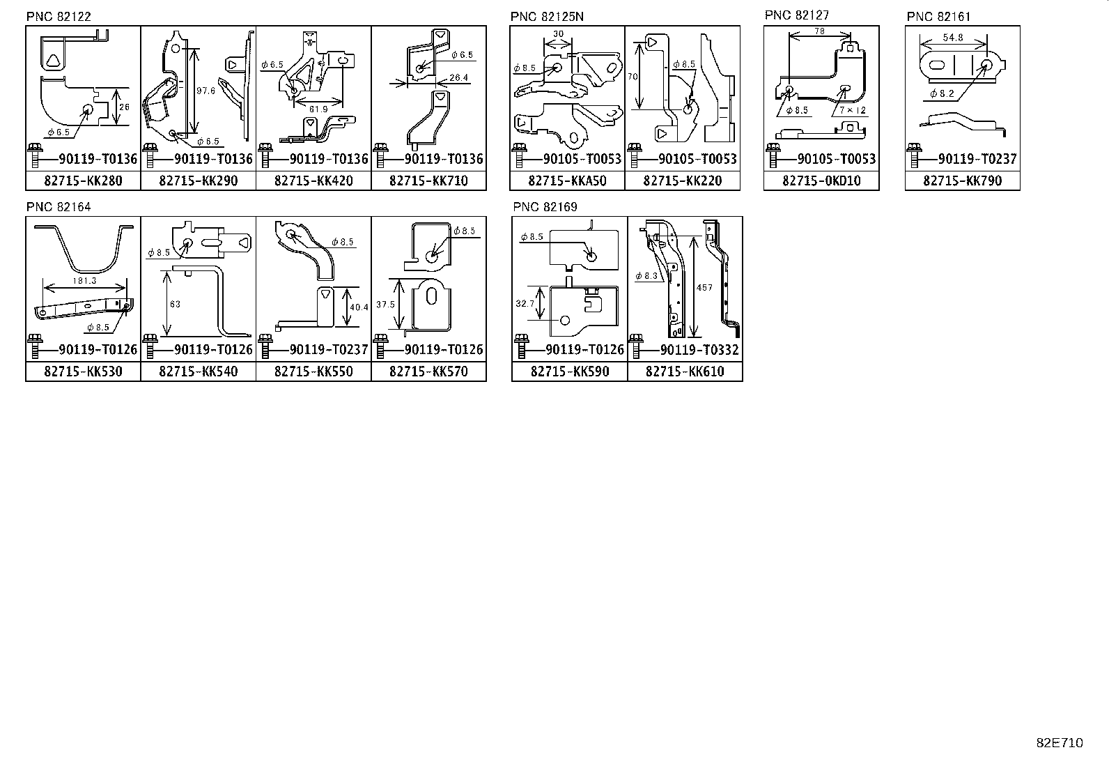 82194-0K040 WIRE, REAR SEAT, LH product image