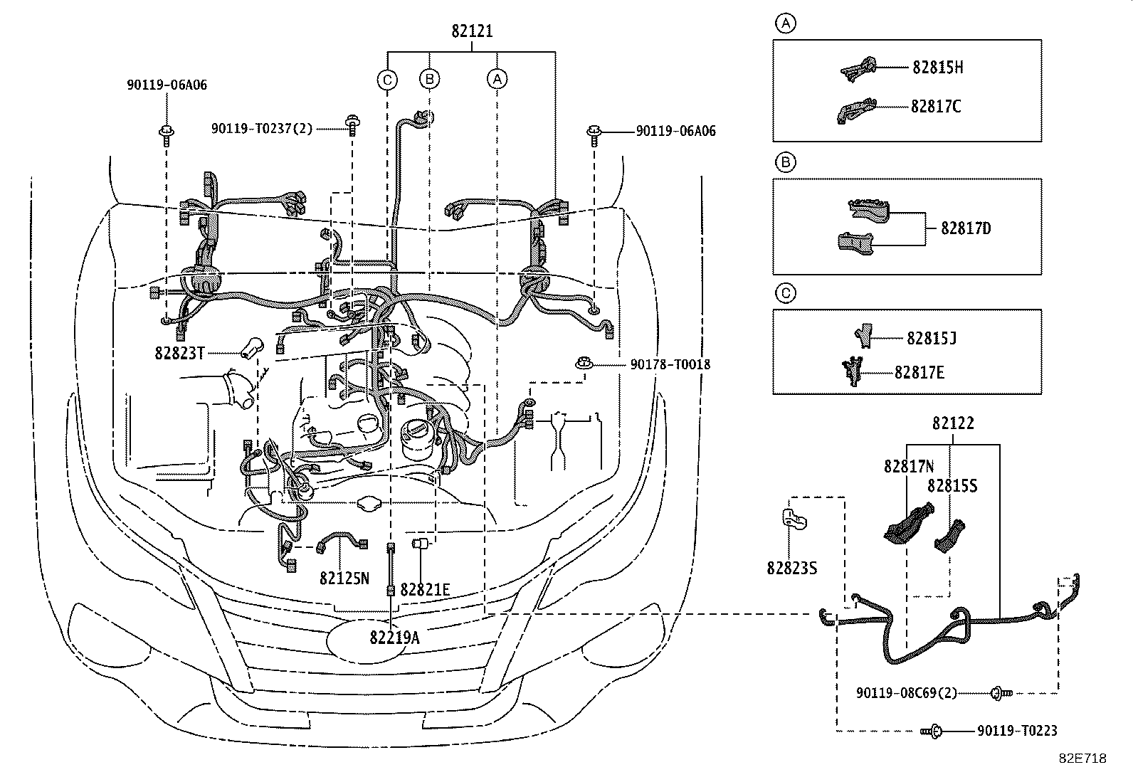 82164-KKR50 WIRE, FRAME product image