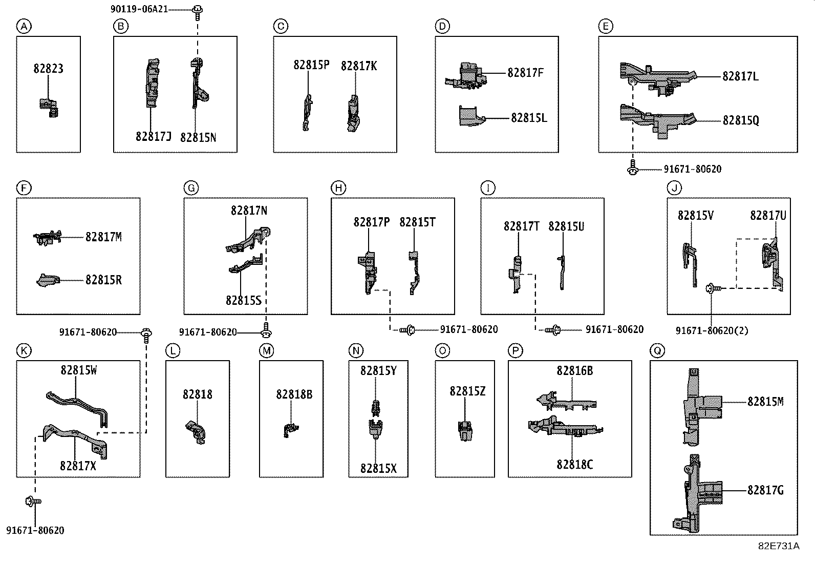 82113-52890 WIRE, ENGINE ROOM, NO.3 product image