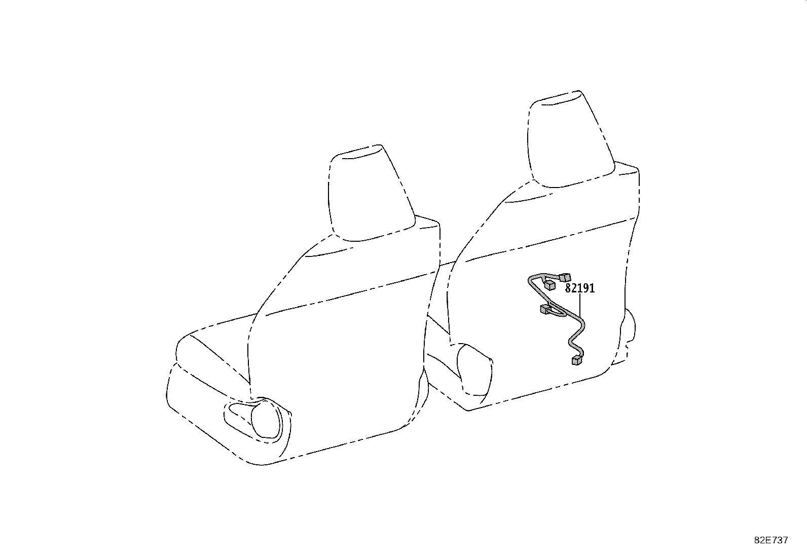 82113-52890 WIRE, ENGINE ROOM, NO.3 product image