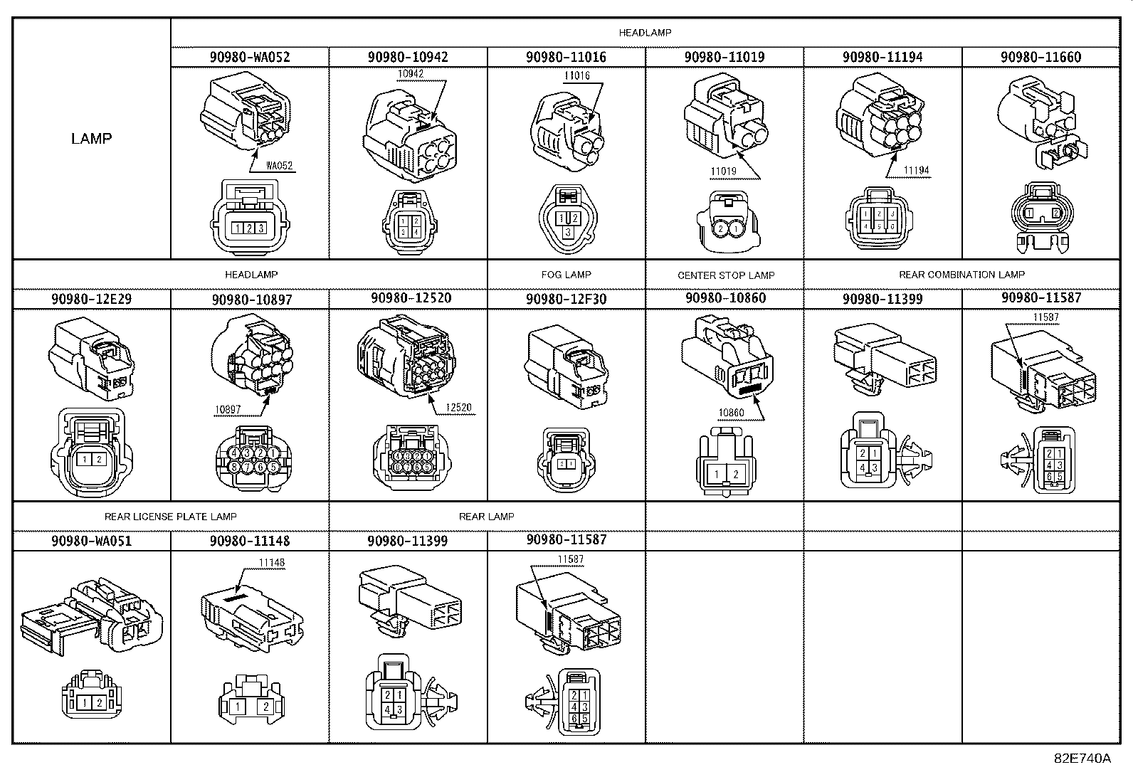 82191-02280 WIRE, FRONT SEAT, RH product image