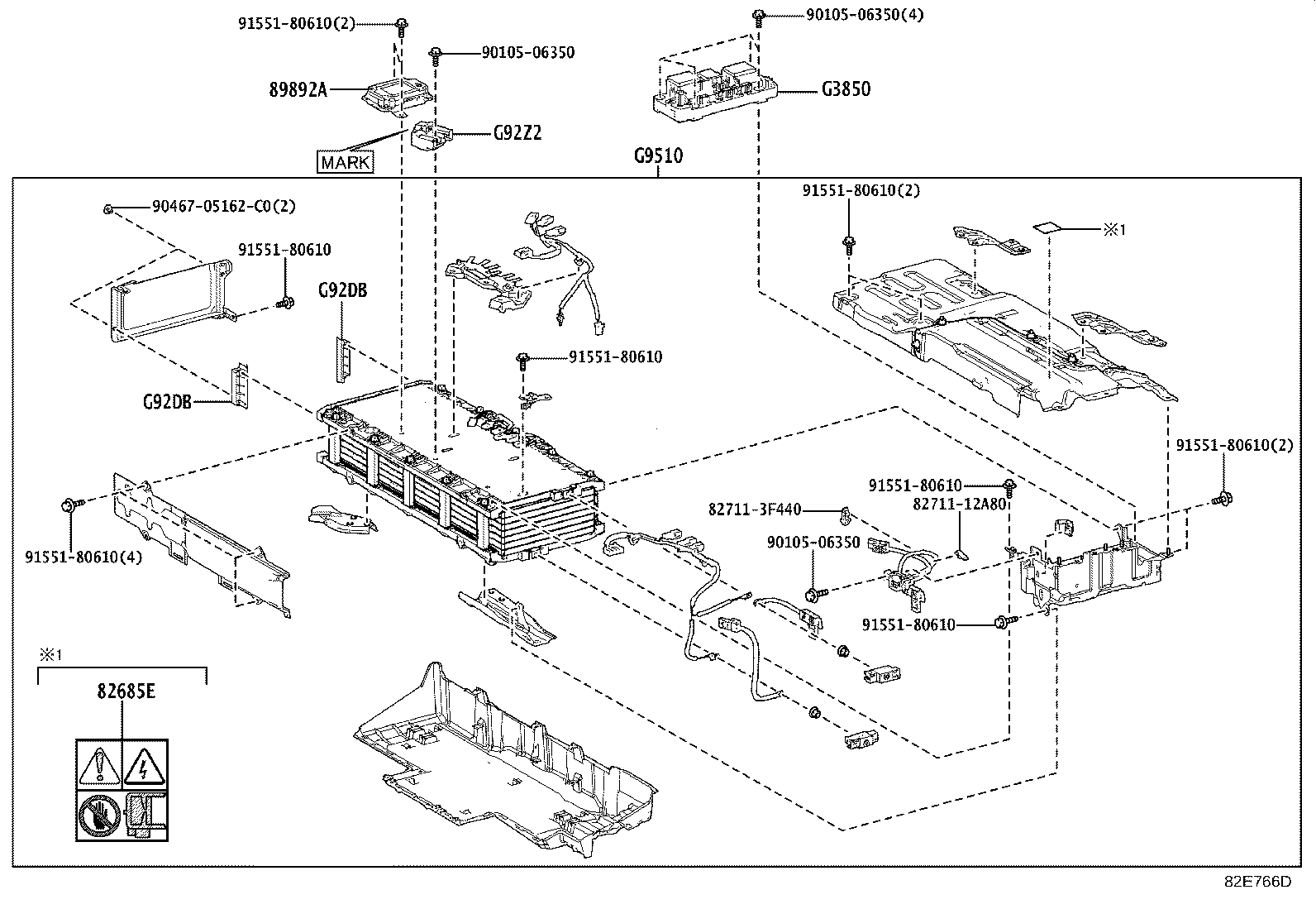 G9510-52101 BATTERY ASSY, HV SUPPLY product image