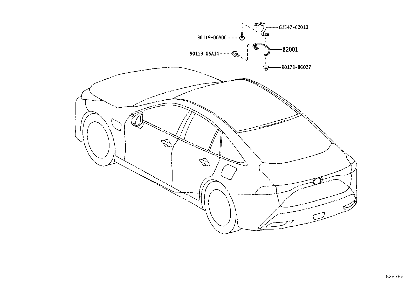 82191-62350 WIRE, FRONT SEAT, RH product image