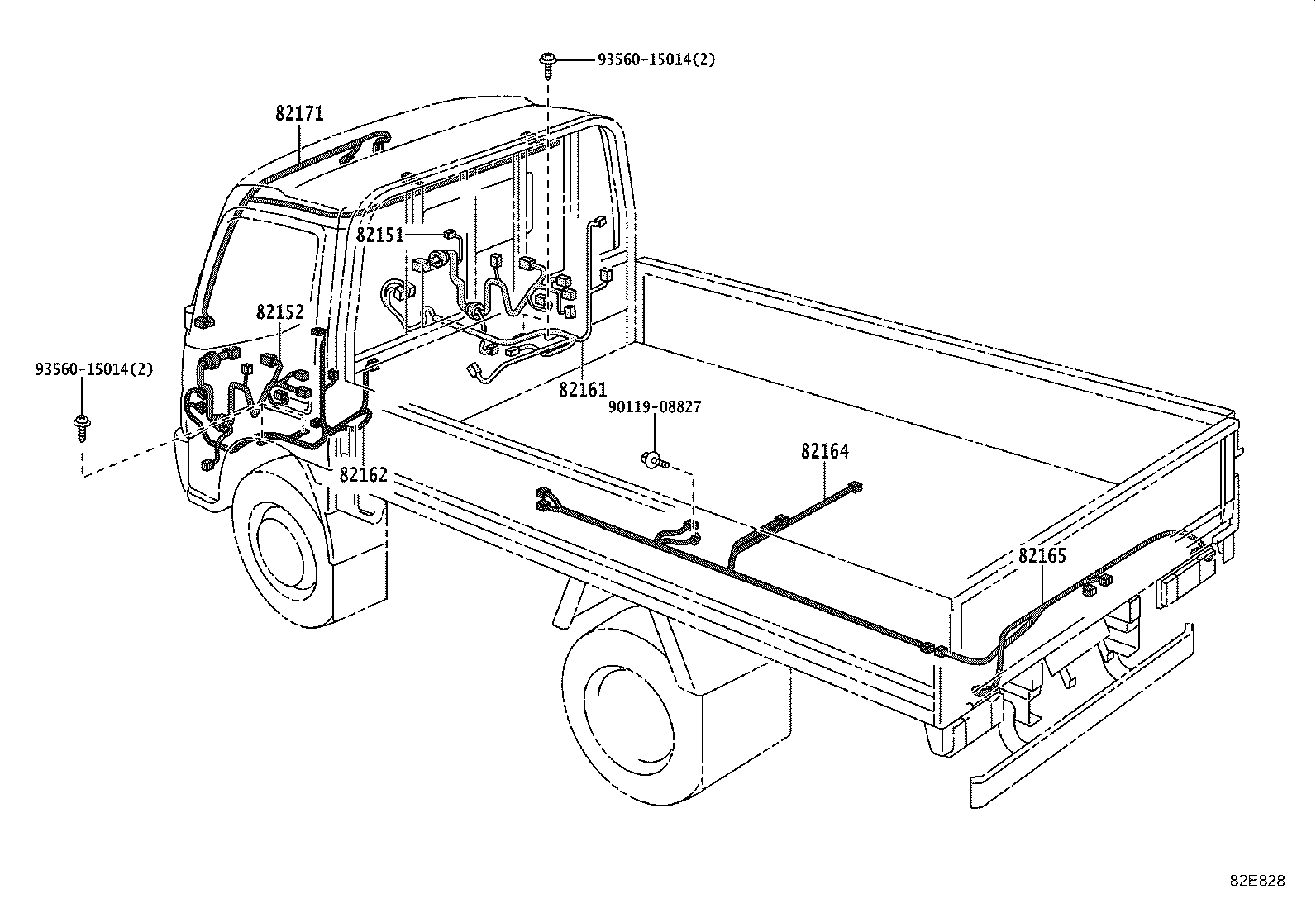 82142-25140 WIRE, INSTRUMENT PANEL, NO.2 product image