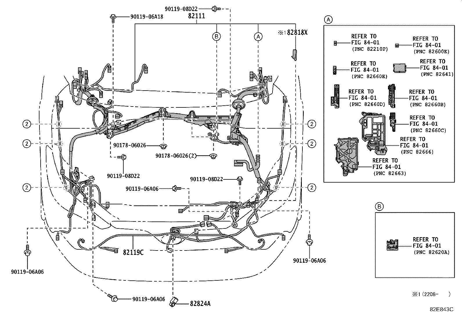 82151-16720 WIRE, FRONT DOOR, RH product image