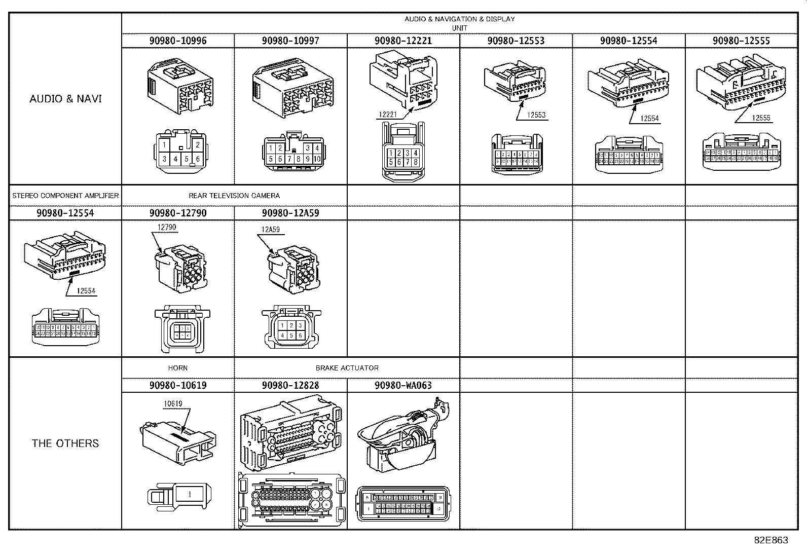 82192-06310 WIRE, FRONT SEAT, LH product image