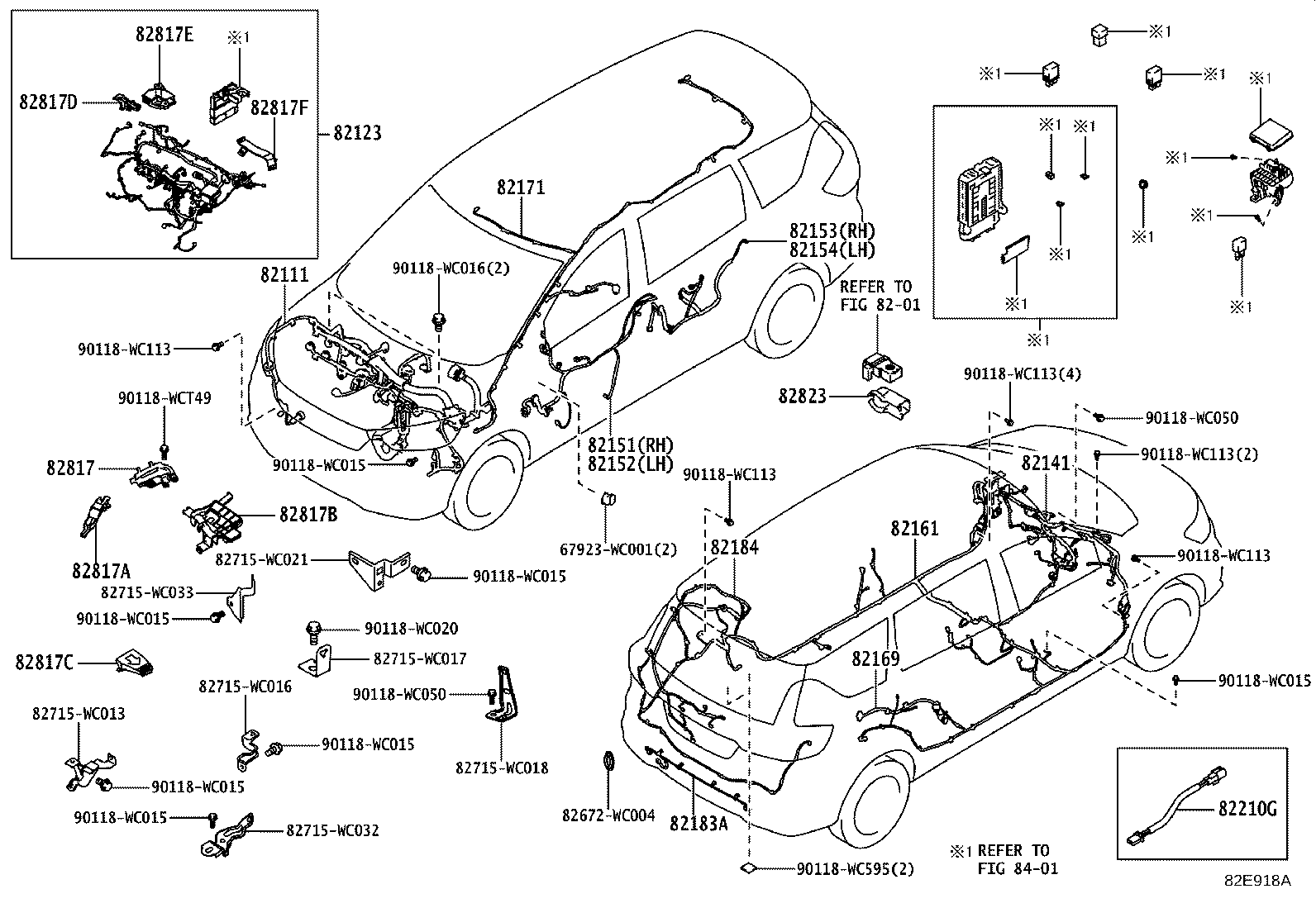 82817-WC014 PROTECTOR, WIRING HARNESS, NO.2 product image