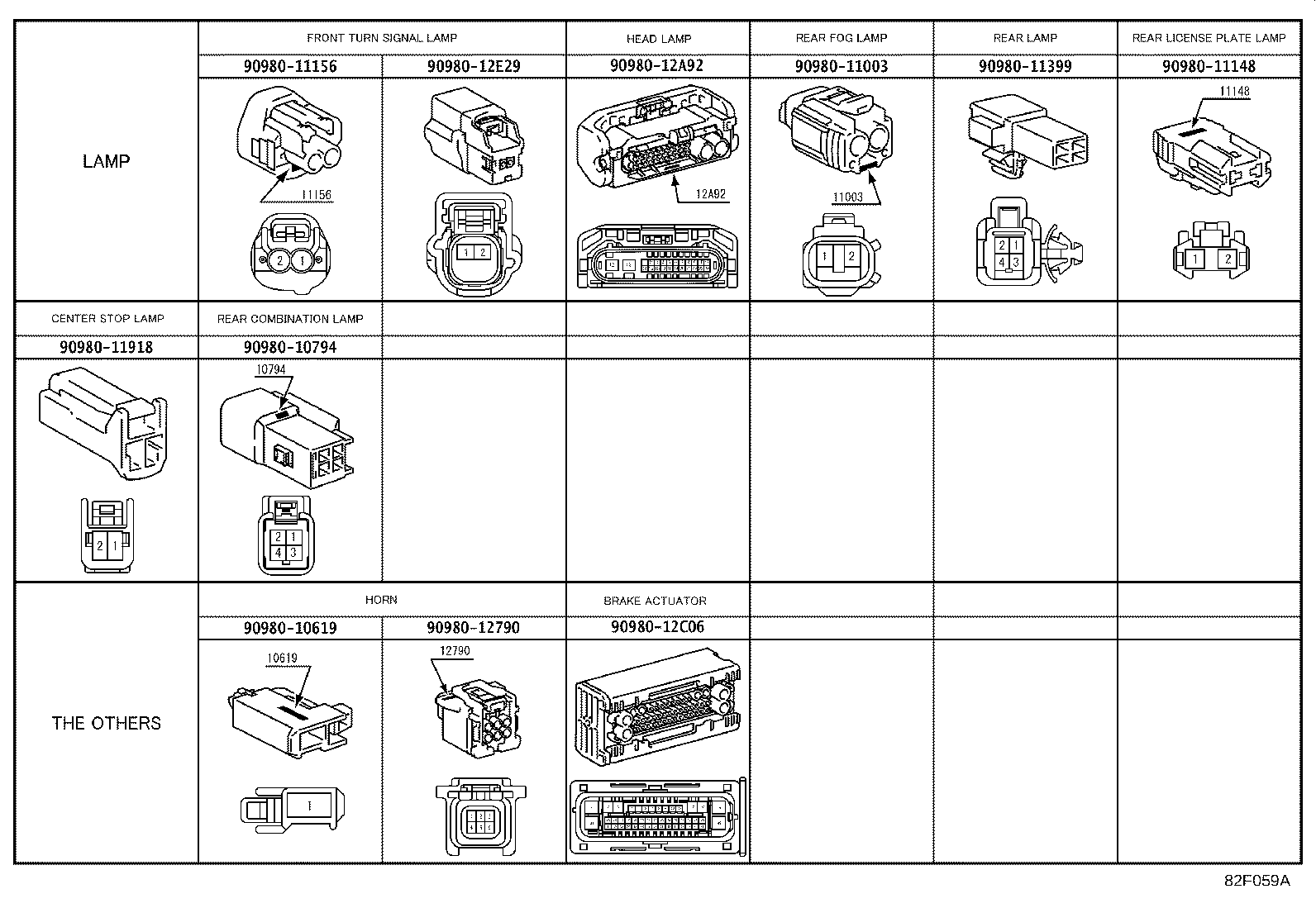 82191-62350 WIRE, FRONT SEAT, RH product image