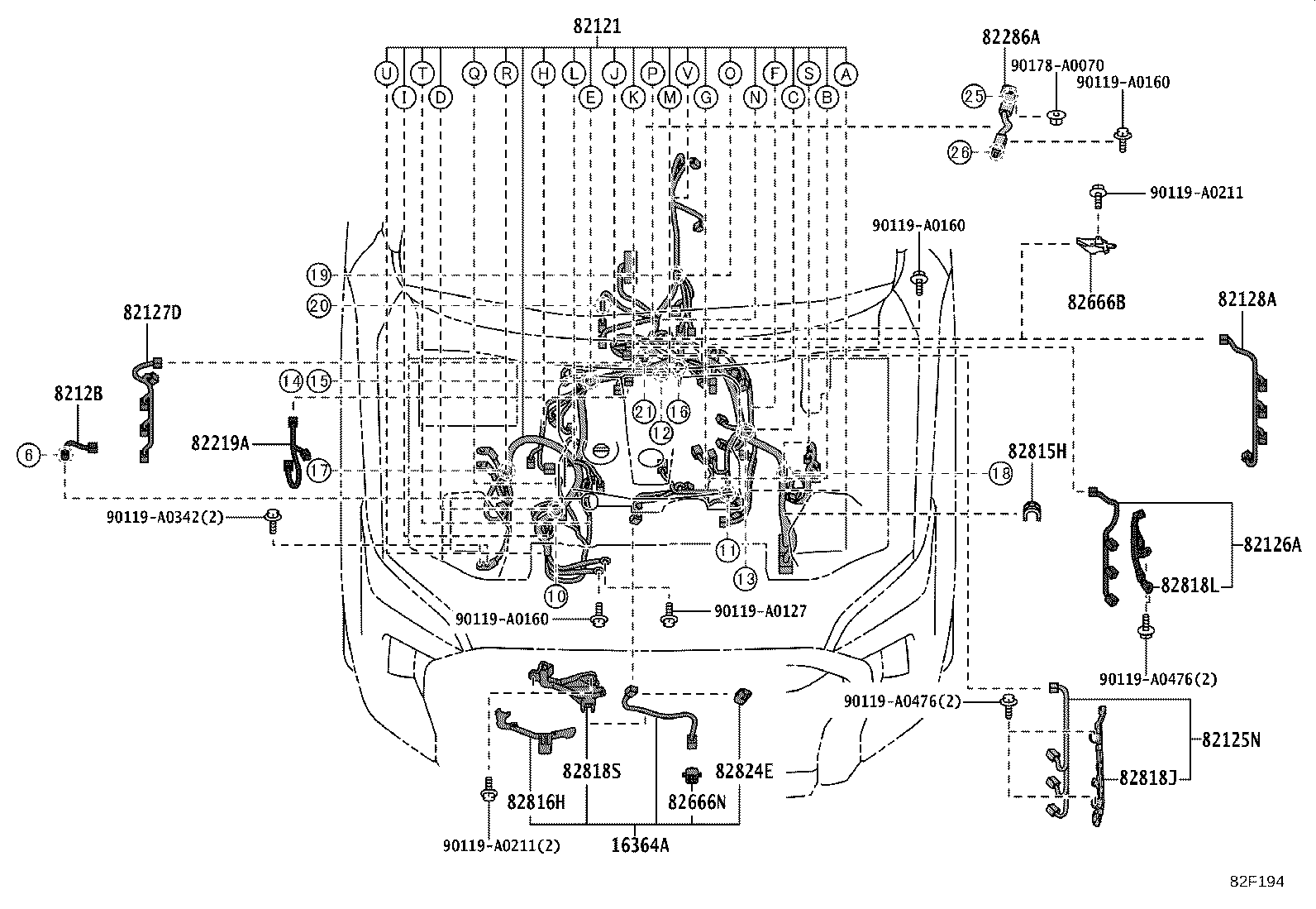 82817-0C300 PROTECTOR, WIRING HARNESS, NO.2 product image