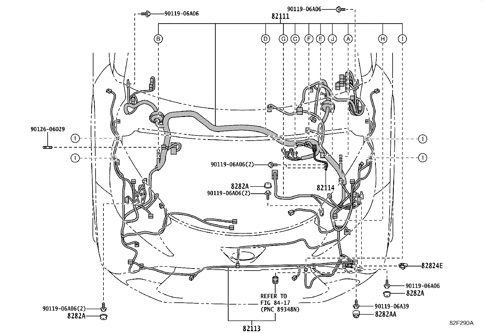 82817-K0750 PROTECTOR, WIRING HARNESS, NO.8 product image