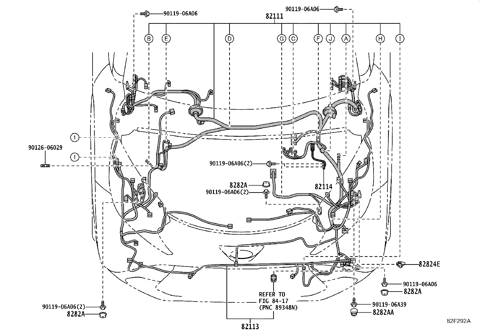 82817-K0750 PROTECTOR, WIRING HARNESS, NO.8 product image