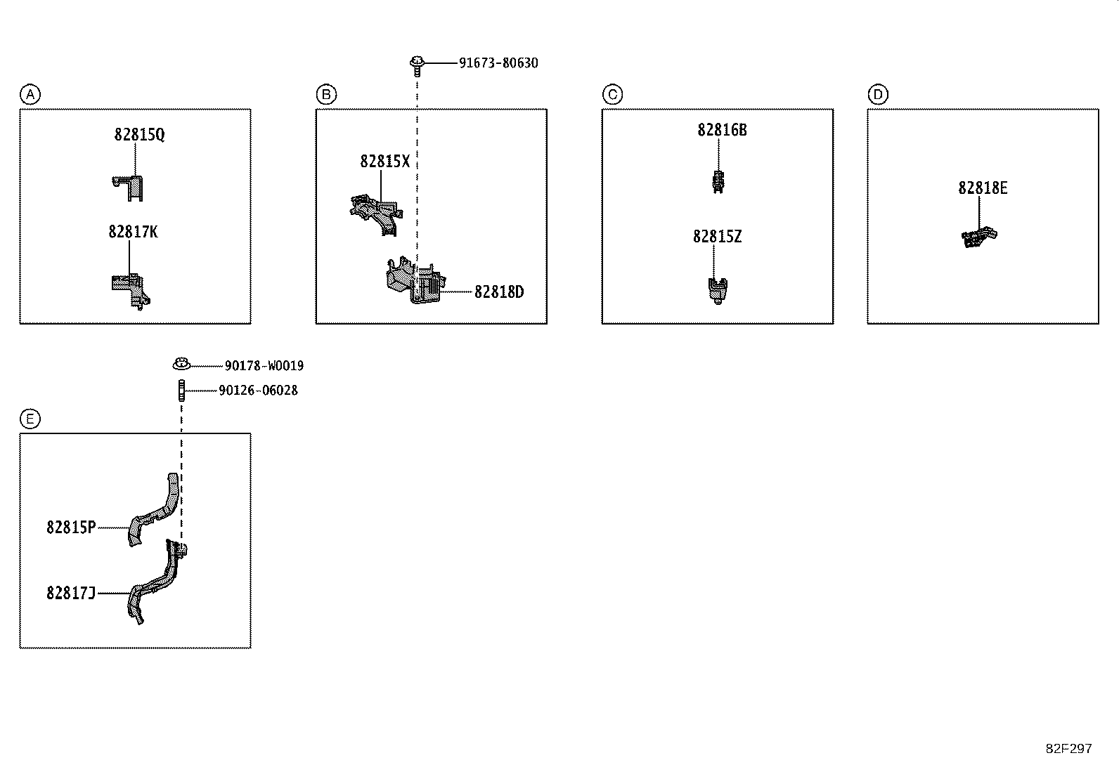 82817-K0750 PROTECTOR, WIRING HARNESS, NO.8 product image