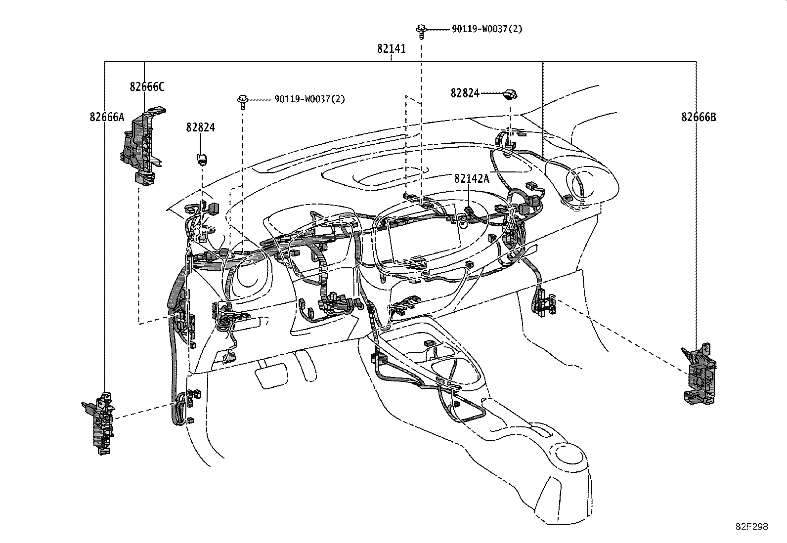 82817-K0750 PROTECTOR, WIRING HARNESS, NO.8 product image